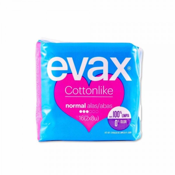 Evax Compresas Cottonlike Normal Alas 16