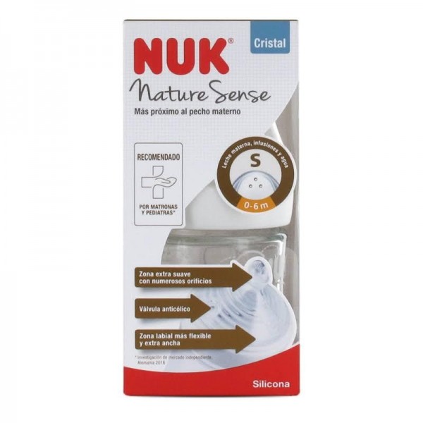 Nuk Biberon Nature Sense Cristal...