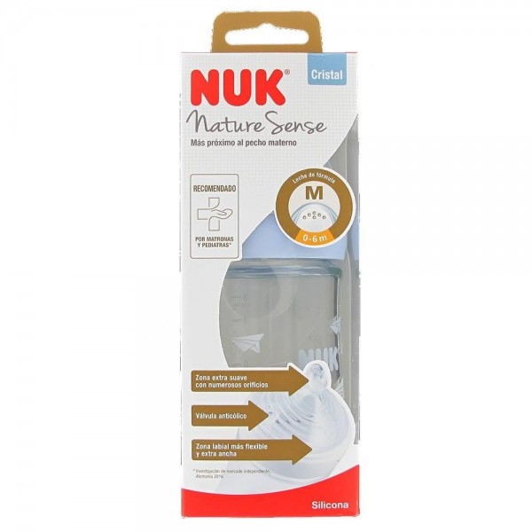Nuk Biberon Nature Sense Cristal...