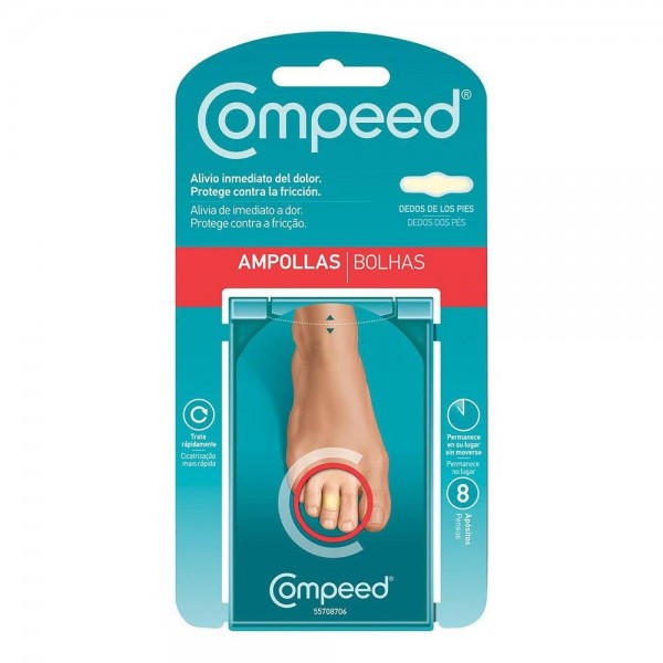 Compeed Ampollas dedos Pies 8 Apósitos