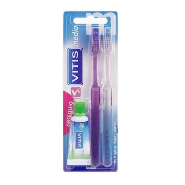 Vitis Cepillo Dental medio Duplo