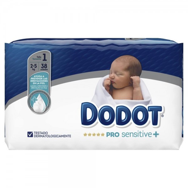 Dodot Pro Sensitive Talla 1 2-5 kg 38...