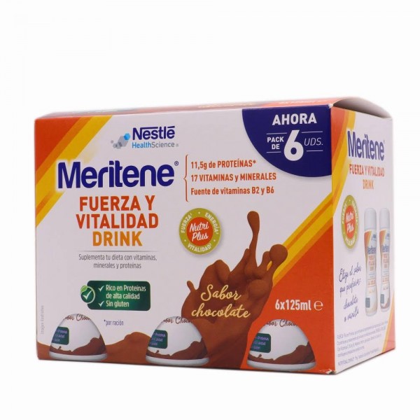 Meritene Drink Chocolate 6 x 125 ml
