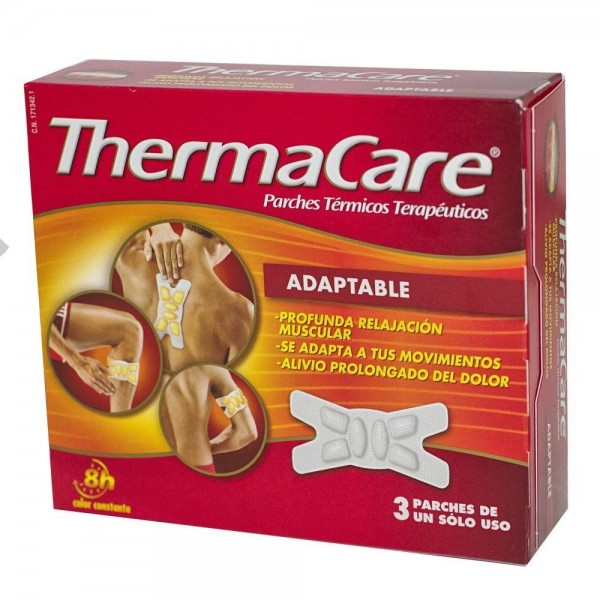 THERMACARE ADAPTABLE 3 PARCHES TERM.