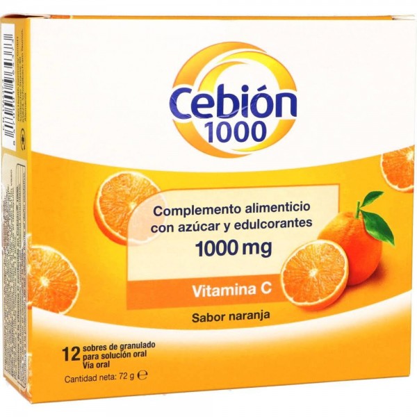 CEBION 1000 MG GRANULADO 12 SOBRES