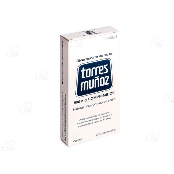 BICARBONATO DE SOSA TORRES  MUÑOZ  500 mg COMPRIMIDOS