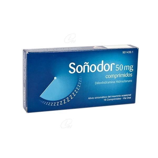 SOÑODOR 50 mg COMPRIMIDOS