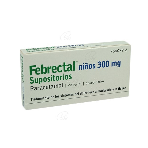 FEBRECTAL NIÑOS 300 mg SUPOSITORIOS