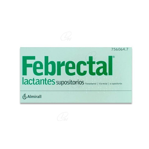 FEBRECTAL LACTANTES 150 mg SUPOSITORIOS