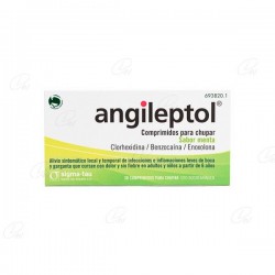 ANGILEPTOL COMPRIMIDOS PARA CHUPAR SABOR MENTA