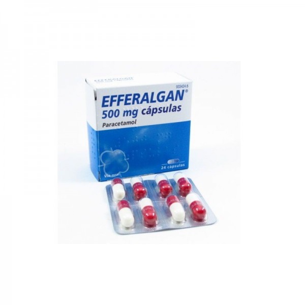 EFFERALGAN 500 mg CAPSULAS