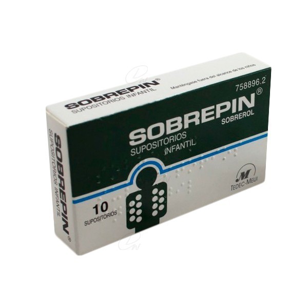 SOBREPIN infantil 100 mg supositorios