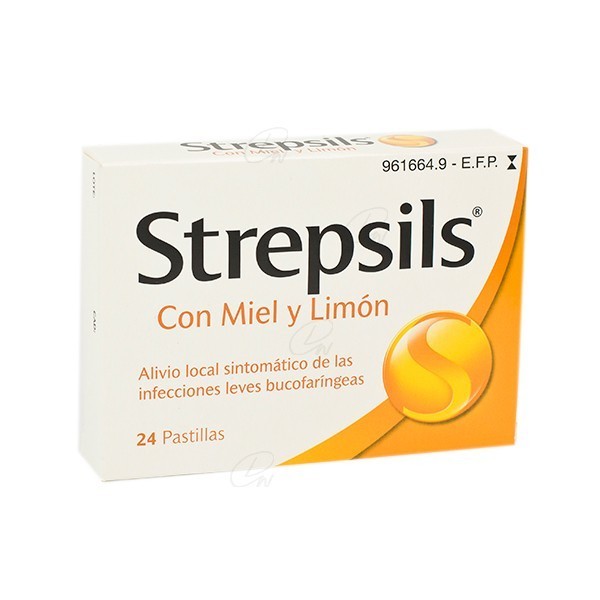 STREPSILS PASTILLAS PARA CHUPAR SABOR MIEL Y LIMON