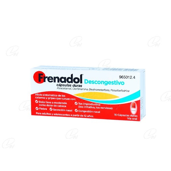 FRENADOL DESCONGESTIVO CAPSULAS DURAS