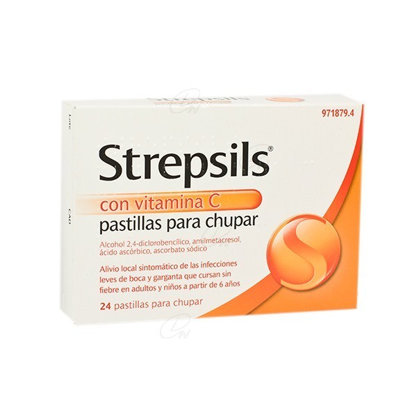 STREPSILS CON VITAMINA C PASTILLAS PARA CHUPAR