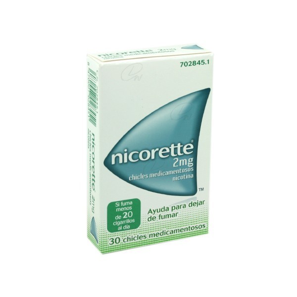 NICORETTE 2 mg CHICLES MEDICAMENTOSOS