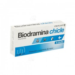 BIODRAMINA 20 mg CHICLES MEDICAMENTOSOS