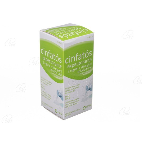 CINFATOS EXPECTORANTE 2 mg/ml + 20 mg/ml SOLUCION ORAL