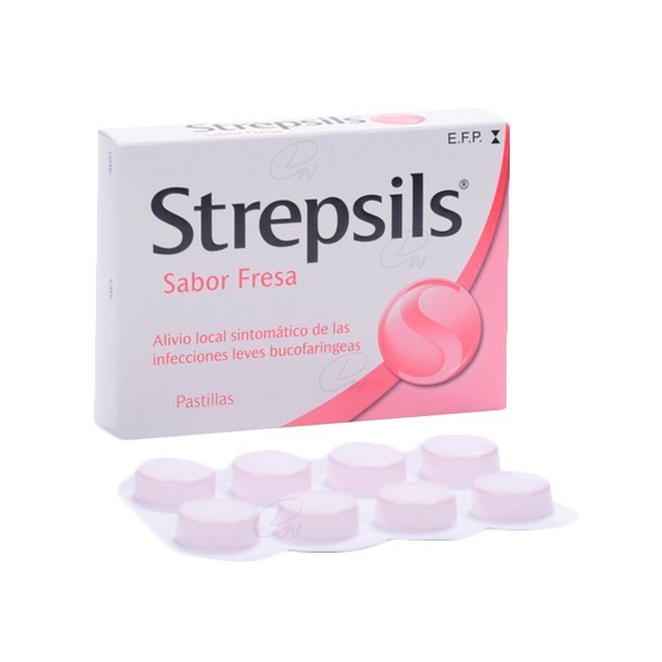 STREPSILS PASTILLAS PARA CHUPAR SABOR FRESA