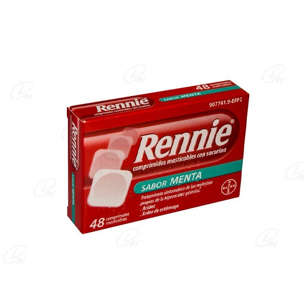 RENNIE  COMPRIMIDOS MASTICABLES CON SACARINA