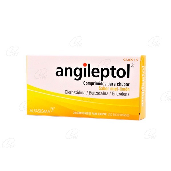 ANGILEPTOL COMPRIMIDOS PARA CHUPAR SABOR MIEL-LIMÓN