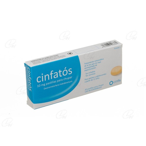 CINFATOS 10 mg PASTILLAS PARA CHUPAR