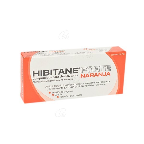 HIBITANE 5mg/5mg COMPRIMIDOS PARA CHUPAR SABOR NARANJA