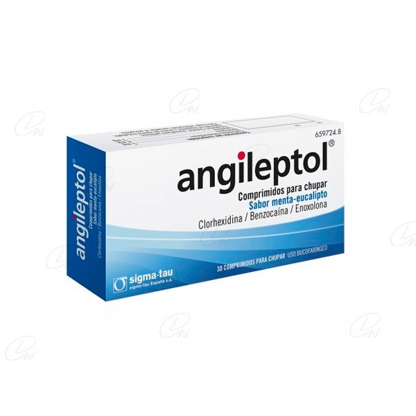 ANGILEPTOL COMPRIMIDOS PARA CHUPAR SABOR MENTA-EUCALIPTO