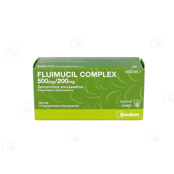 FLUIMUCIL COMPLEX 500 mg/200 mg COMPRIMIDOS EFERVESCENTES