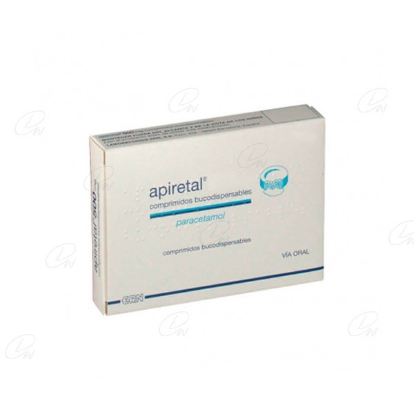 APIRETAL 500 mg COMPRIMIDOS BUCODISPERSABLES