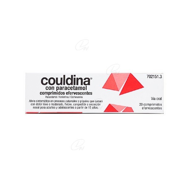 COULDINA CON PARACETAMOL COMPRIMIDOS EFERVESCENTES