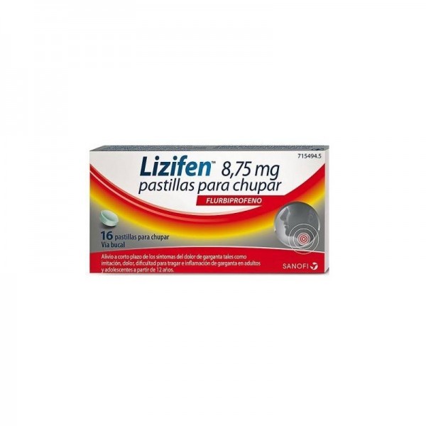 LIZIFEN 8.75 MG 16 PASTILLAS PARA CHUPAR SABOR MENTA