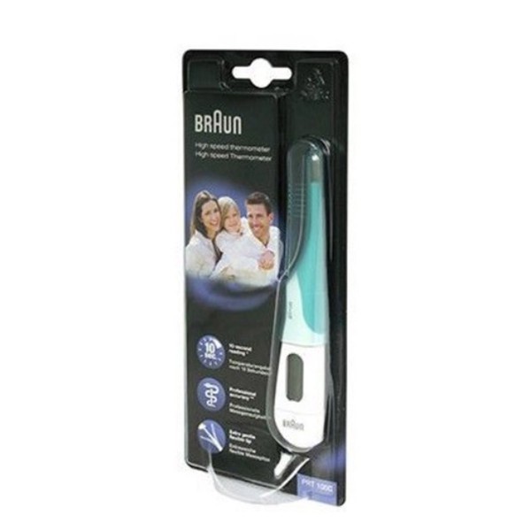 TERMOMETRO CLINICO DIGITAL BRAUN PRT 1000 USO RE 10 SEGUNDOS PUNTA FLEXIBLE