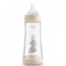 BIBERON PLASTICO T SILICONA CHICCO PERFECT5 NEUTRO 4M+ FLUJO RAPIDO 300 ML