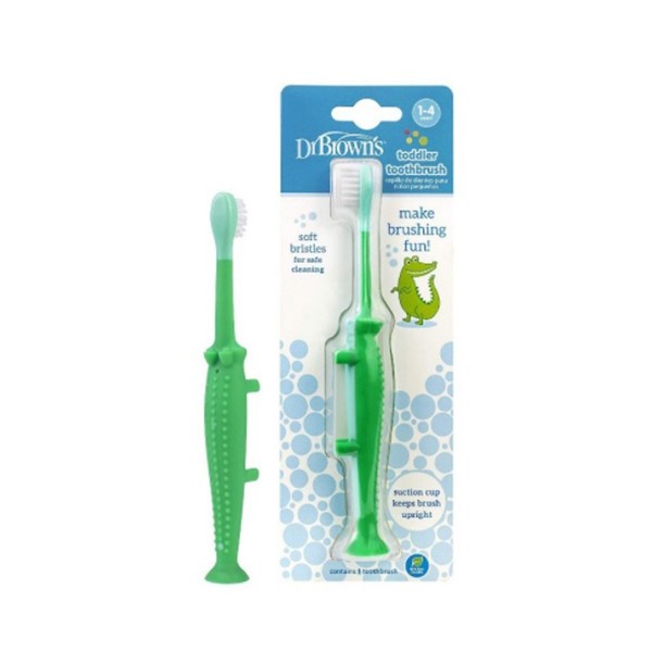 CEPILLO DENTAL INFANTIL DR BROWN´S COCODRILO 1-4 AÑOS