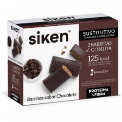 SIKEN PROTEIN SUSTITUTIVO 8 BARRITAS 44 G SABOR CHOCOLATE