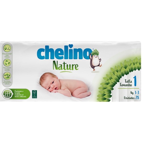 PAÑAL INFANTIL CHELINO NATURE T - 1 28 U