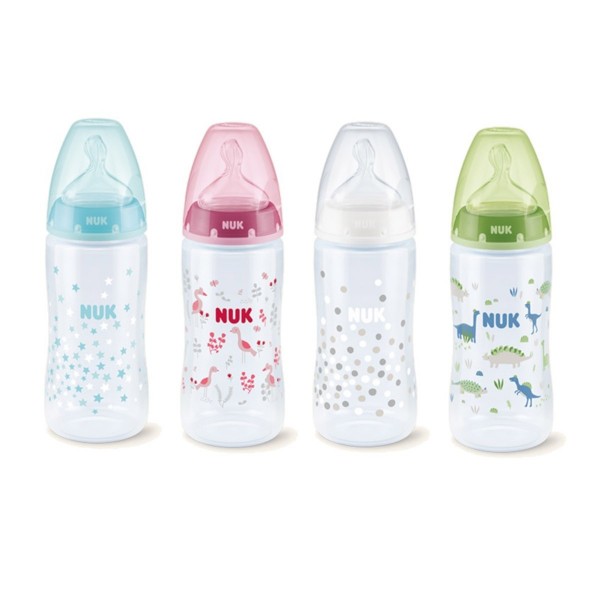 BIBERON FC + PP SILICONA NUK  T. 1 M 0-6M 300 ML