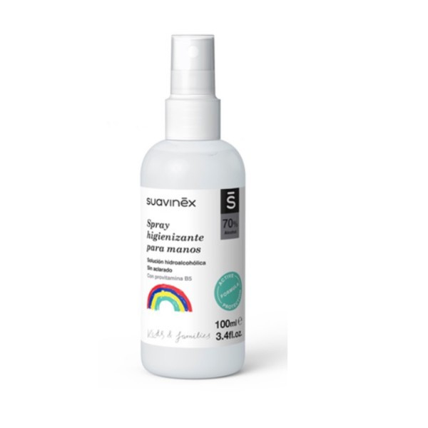 SUAVINEX SPRAY HIGINIZANTE DE MANOS SOLUCION HIDROALCOHOLICA 1 ENVASE 100 ML