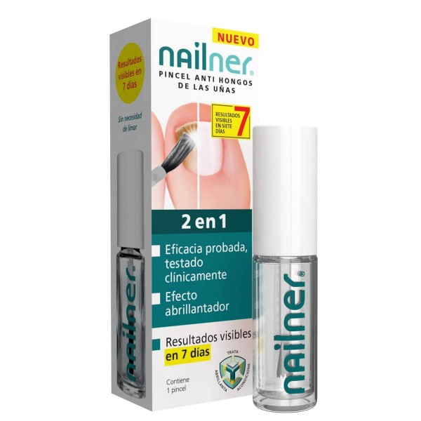 Nailner 2 en 1 pincel antihongos 5ml