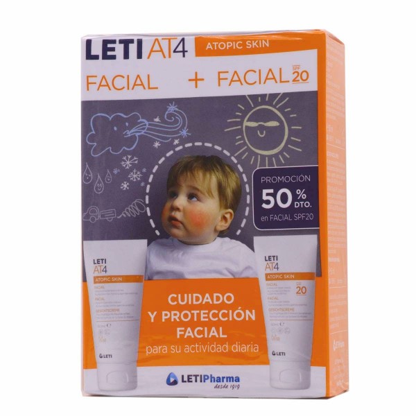 LETI A4 PACK FACIAL + ATOPIC SPF 20